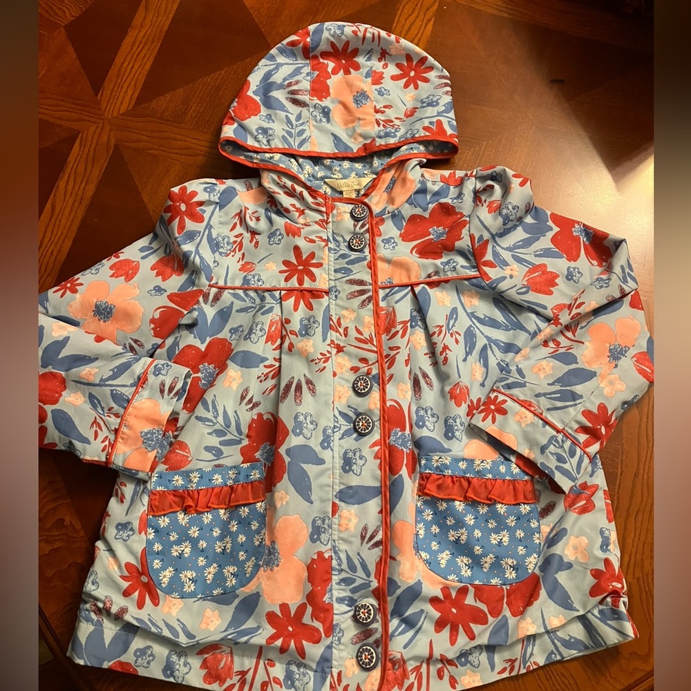 Matilda Jane Lined Rain Jacket. Girl’s Size 10. Sfpf.